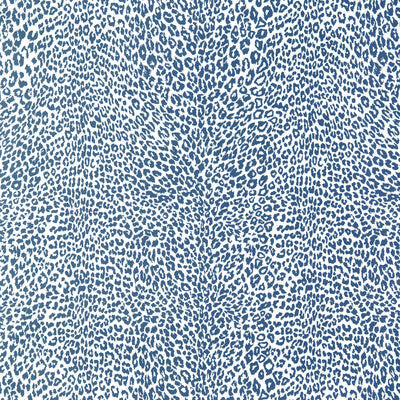 Petit Leopard - Blue By Brunschwig & Fils | Madeleine Castaing Wallcoverings |Animal/Insects Animal Skins Wallcovering Print