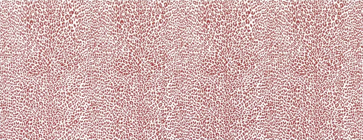 Petit Leopard - Rouge Red By Brunschwig & Fils | Madeleine Castaing Wallcoverings |Animal/Insects Animal Skins Wallcovering Print
