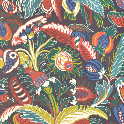 Villars - Indigo Blue By Brunschwig & Fils | Madeleine Castaing Wallcoverings | Botanical & Floral Wallcovering Print