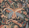 Villars - Ebony Black By Brunschwig & Fils | Madeleine Castaing Wallcoverings | Botanical & Floral Wallcovering Print