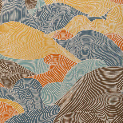 Tourbillon - Topaz Yellow By Brunschwig & Fils | Celeste Wallcovering | Modern Wallcovering Print