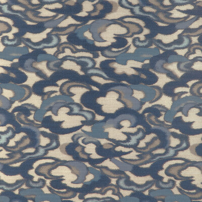 Stratus - Sky/Lapis Light Blue By Brunschwig & Fils | Celeste Wallcovering | Novelty Wallcovering Print