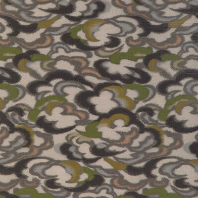 Stratus - Peridot/Gold Olive Green By Brunschwig & Fils | Celeste Wallcovering | Novelty Wallcovering Print