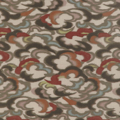 Samples and Purchasing available for Stratus - Clay/Multi Green By Brunschwig & Fils | Celeste Wallcovering | Novelty Wallcovering Print at Designer Wallcoverings and Fabrics