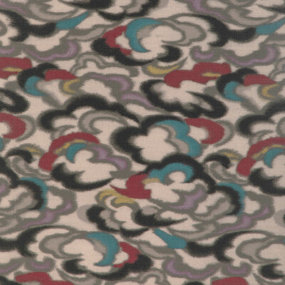 Stratus - Teal/Multi Grey By Brunschwig & Fils | Celeste Wallcovering | Novelty Wallcovering Print
