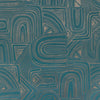 Samples and Purchasing available for Timbre - Teal Teal By Brunschwig & Fils | Celeste Wallcovering |Modern Metallic Wallcovering Print at Designer Wallcoverings and Fabrics