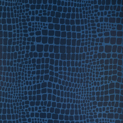 Samples and Purchasing available for Croc - Sapphire Blue By Brunschwig & Fils | Celeste Wallcovering | Animal Skins Wallcovering Print at Designer Wallcoverings and Fabrics