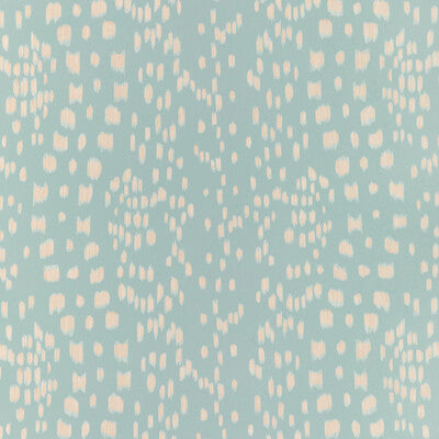 Les Touches Reverse - Mist Turquoise By Brunschwig & Fils | La Menagerie Wallcovering | Animal Skins Wallcovering Print