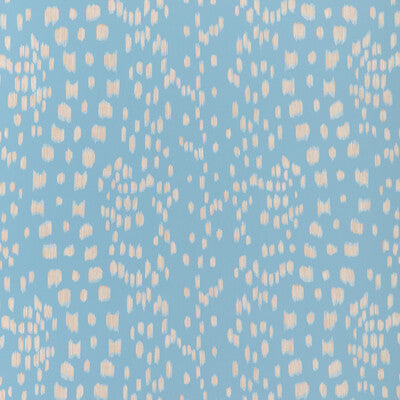 Samples and Purchasing available for Les Touches Reverse - Sky Light Blue By Brunschwig & Fils | La Menagerie Wallcovering | Animal Skins Wallcovering Print at Designer Wallcoverings and Fabrics