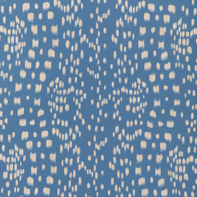 Samples and Purchasing available for Les Touches Reverse - Blue Blue By Brunschwig & Fils | La Menagerie Wallcovering | Animal Skins Wallcovering Print at Designer Wallcoverings and Fabrics
