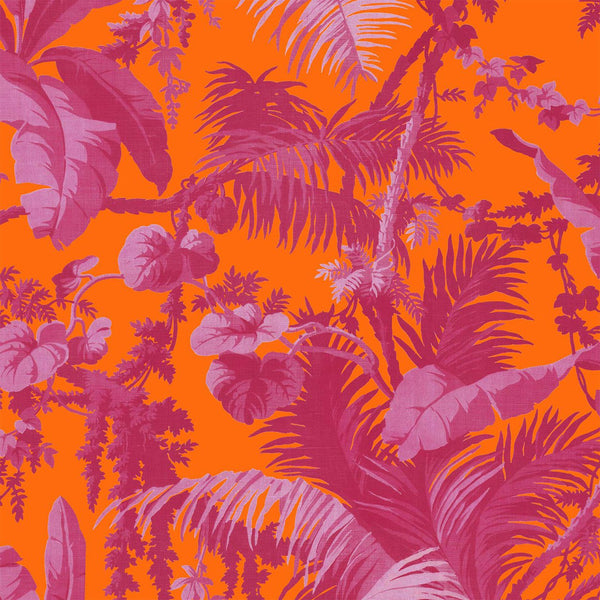 Pampas Tangerine & Azalea, Sample Wallcoverings | House of Hackney