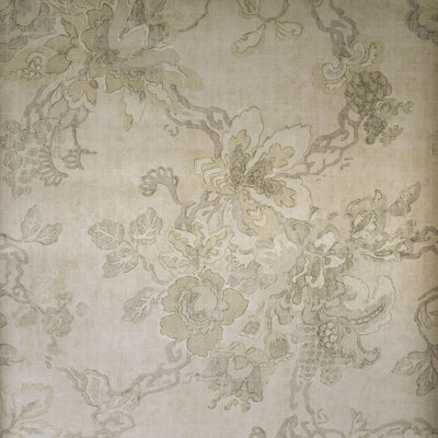 Parnham Ii - Silver Silver By Lee Jofa | Blithfield |Damask  Wallcovering Print