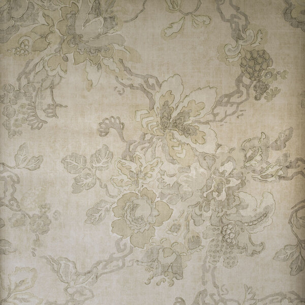 Parnham Ii - Silver Silver By Lee Jofa | Blithfield |Damask  Wallcovering Print