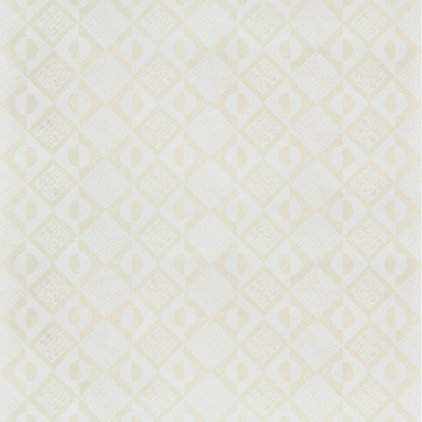 Samples and Purchasing available for Circles And Squares Wp - Off White Ivory By Lee Jofa | Blithfield |  Wallcovering Print at Designer Wallcoverings and Fabrics