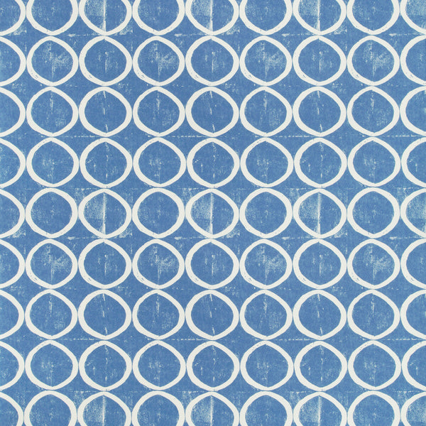 Samples and Purchasing available for Circles Wallpaper - Azure Blue By Lee Jofa | Blithfield |  Wallcovering Print at Designer Wallcoverings and Fabrics