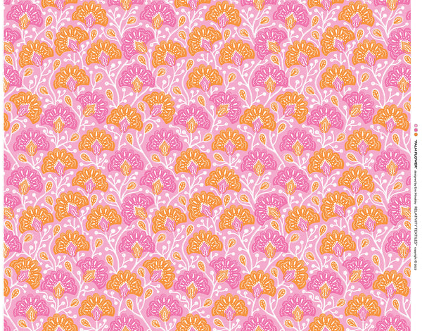 Fan Flower Fabric | Phillipe Romano Screen Prints