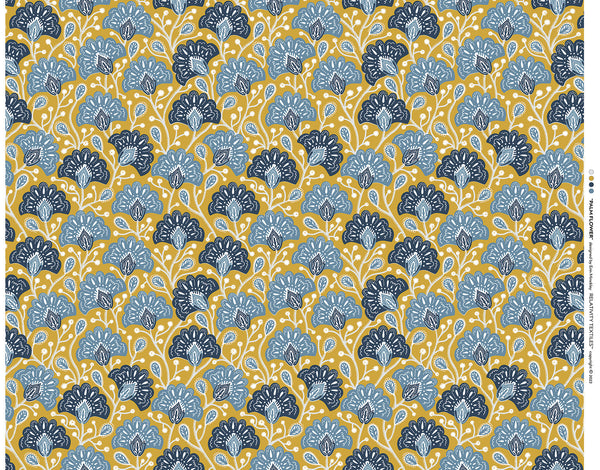 Fan Flower Fabric | Phillipe Romano Screen Prints