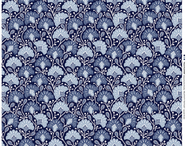 Fan Flower Fabric | Phillipe Romano Screen Prints