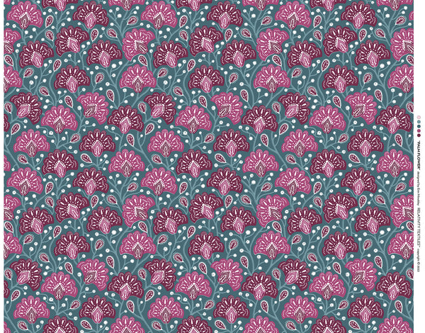 Fan Flower Fabric | Phillipe Romano Screen Prints
