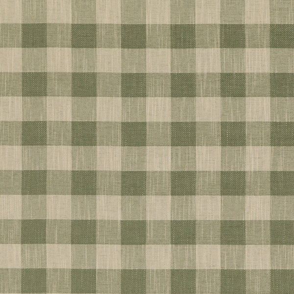 Block Check - Green Green By Baker Lifestyle | Block Weaves | Plaid / Check Upholstery Weave