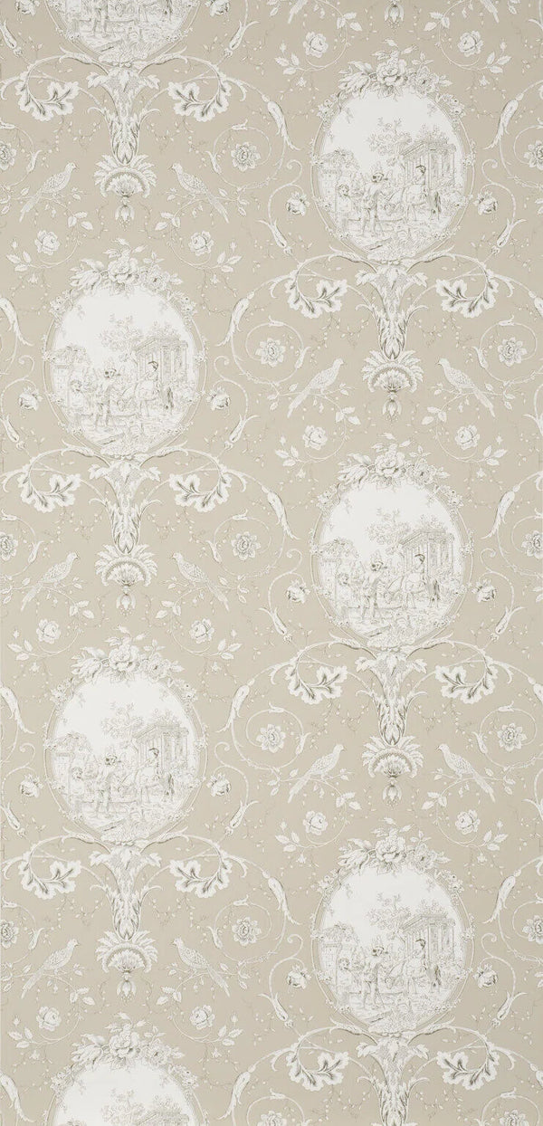 La Fontaine Charcoal/Taupe | Pierre Frey