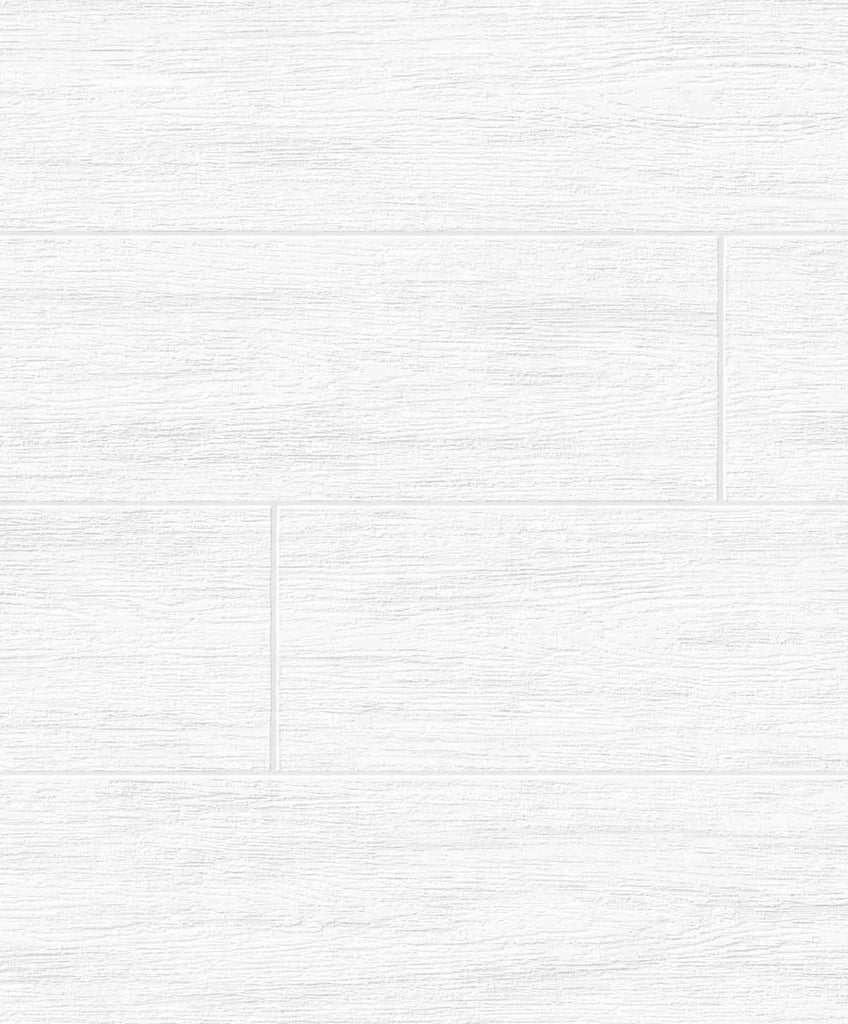 Malibu Faux Shiplap Wallpaper - Coastal Wood - Off-White | Malibu Wallpaper