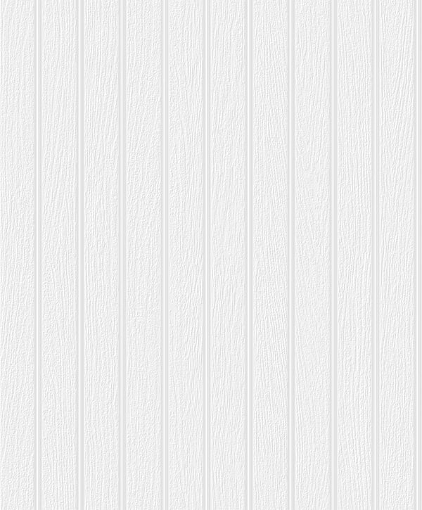 Faux Beadboard Contemporary Wood - Off-White | Architectural Wallcoverings