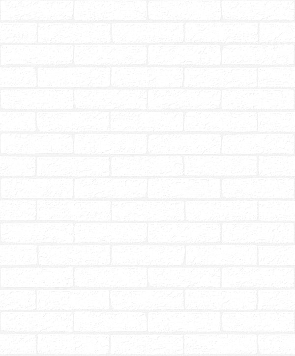 Rustico Faux Brick Industrial Brick - Off-White | Architectural Wallcoverings