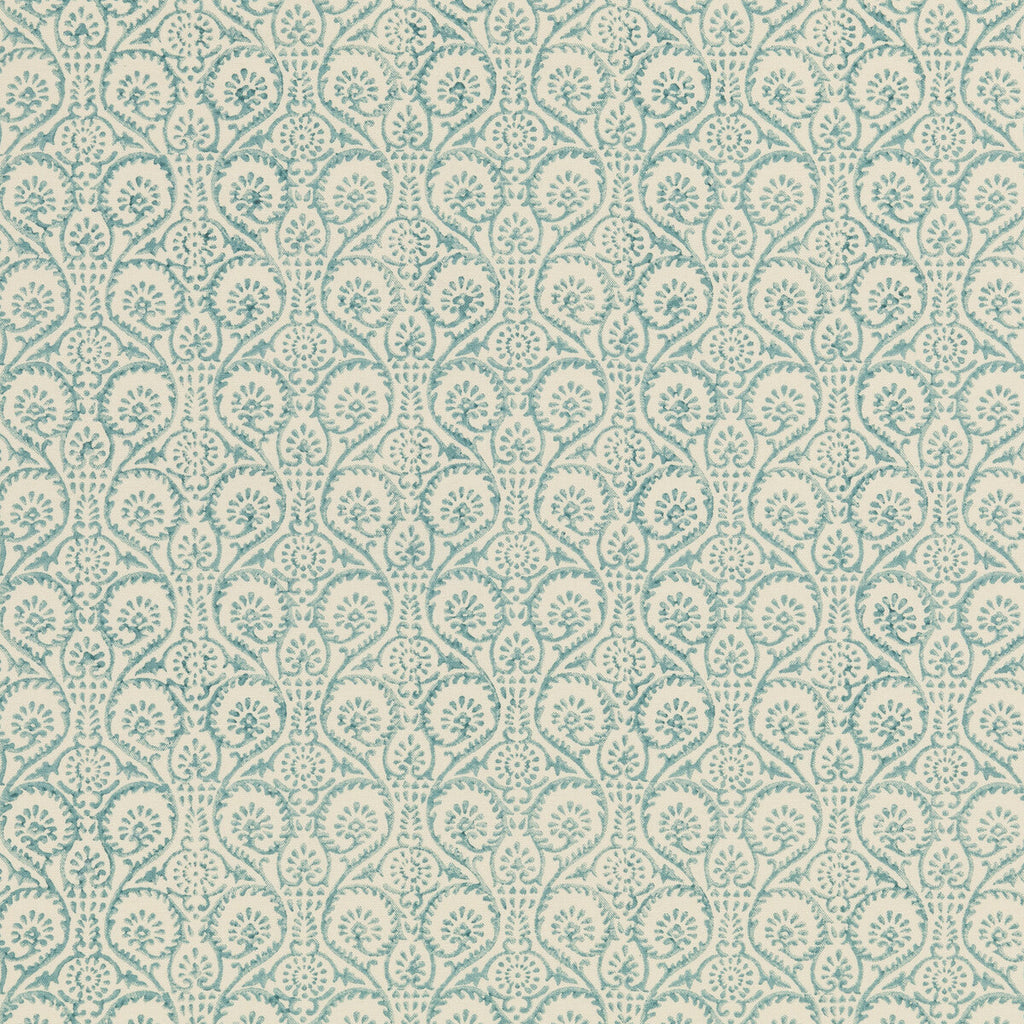 Samples and Purchasing available for Pollen Trail - Aqua Teal By Baker Lifestyle | Block Party |Botanical & Floral  Multipurpose Print at Designer Wallcoverings and Fabrics