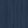 Malibu Faux Wood Panel Prepasted Wallpaper - Coastal Wood - Naval Blue | Malibu Wallpaper
