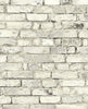 Malibu Tailor Faux Brick Prepasted Wallpaper - Industrial Brick - Antique Plaster | Malibu Wallpaper