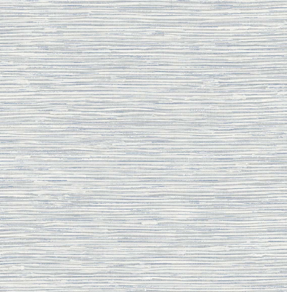 Malibu Southport Faux Grasscloth Prepasted Wallpaper - Contemporary Grasscloth - Dove Grey & Bluestone | Malibu Wallpaper