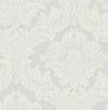 Malibu Genevieve Damask Wallpaper - Traditional Damask - Morning Mist | Malibu Wallpaper