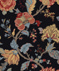 Malibu Lana Jacobean Wallpaper - Traditional Floral - Ebony | Malibu Wallpaper