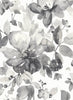 Malibu Watercolor Garden Wallpaper - Contemporary Floral - Inkwell | Malibu Wallpaper