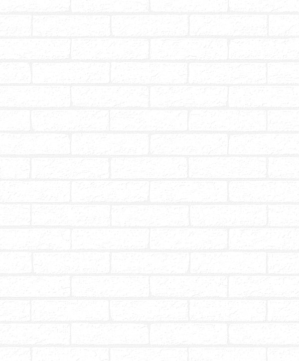 Slater Faux Brick Industrial Brick - Blancito | Architectural Wallcoverings
