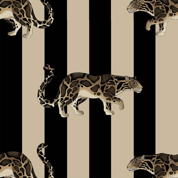 Prowl Clay & Off-Black, Sample Wallcoverings | House of Hackney