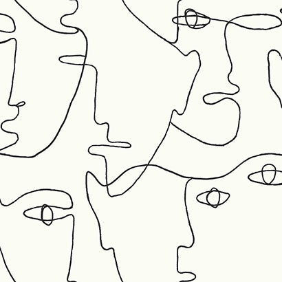 Pablo Portraits Peel and Stick Wallpaper | Apartment Wallpaper