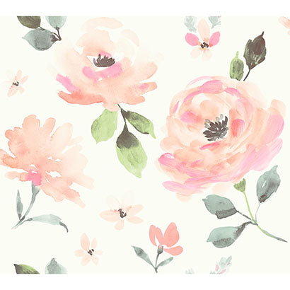 Ravello Coral Wallcovering | Jeffrey Stevens