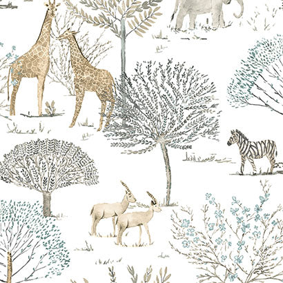 On The Savanna Peel and Stick Wallpaper | Apartment Wallpaper