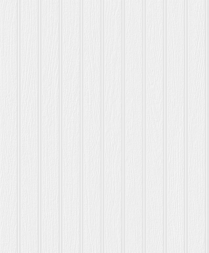 Malibu Faux Beadboard Wallpaper - Contemporary Wood - White | Malibu Wallpaper