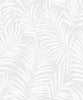 Malibu Tossed Palm Wallpaper - Coastal Palm Leaf - White | Malibu Wallpaper
