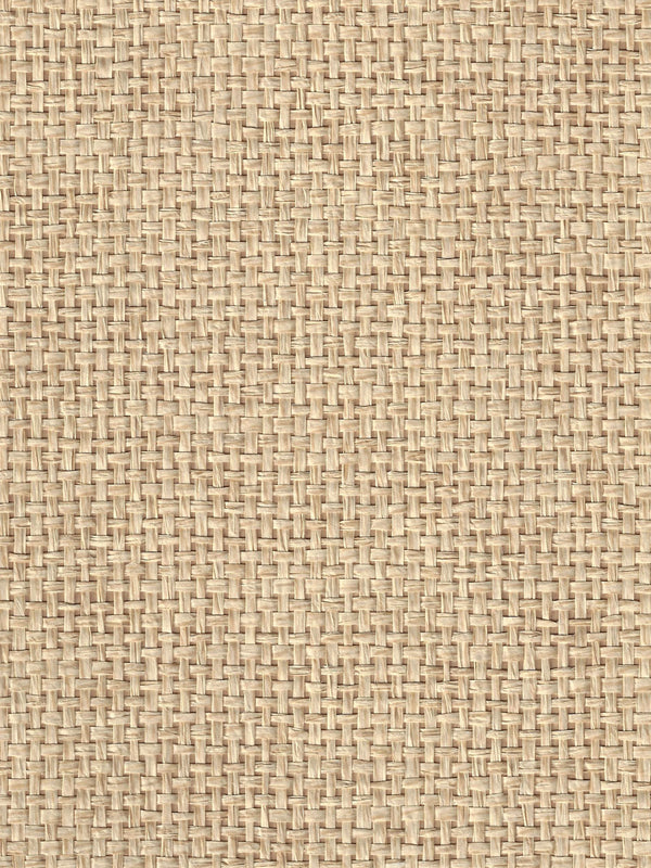 Pacific Paperweave Straw Screen Printed - Beige Wallcovering | China Seas
