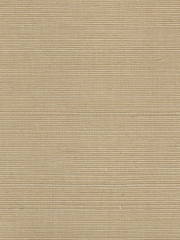 Pacific Sisal Straw Screen Printed - Beige Wallcovering | China Seas