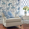 Kalamkari Vine, Blue and White Wallcoverings | Thibaut