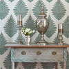 Palampore Leaf, Robin's Egg and Beige