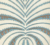 Palm Garden, Cadet Blue / Hazelnut on Light Tint