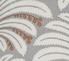 Palm Garden, Gray / Hazel Brown on Light Tint