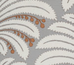 Palm Garden, Gray / Hazel Brown on Light Tint