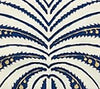 Palm Garden, Marine Blue / Hazelnut on Tint